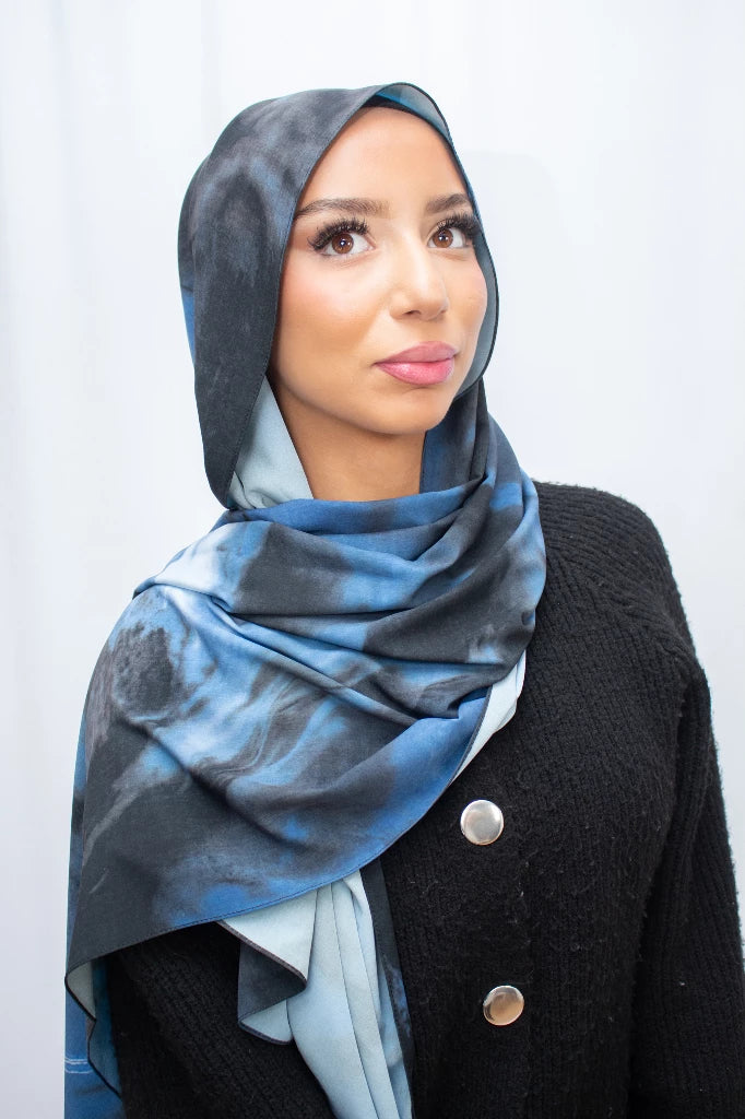Aquarel print hijab - Print hoofddoek | byOumich byOumich