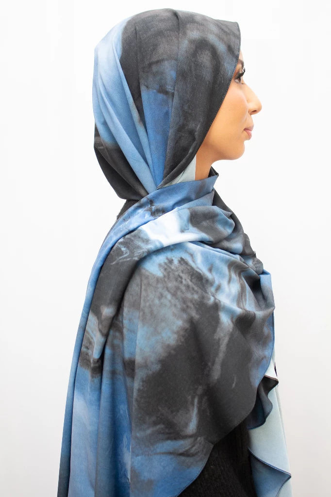 Aquarel print hijab - Print hoofddoek | byOumich byOumich