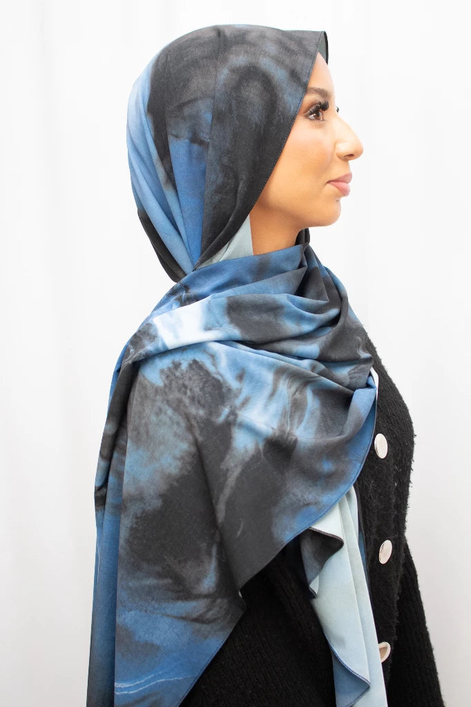 Aquarel print hijab - Print hoofddoek | byOumich byOumich
