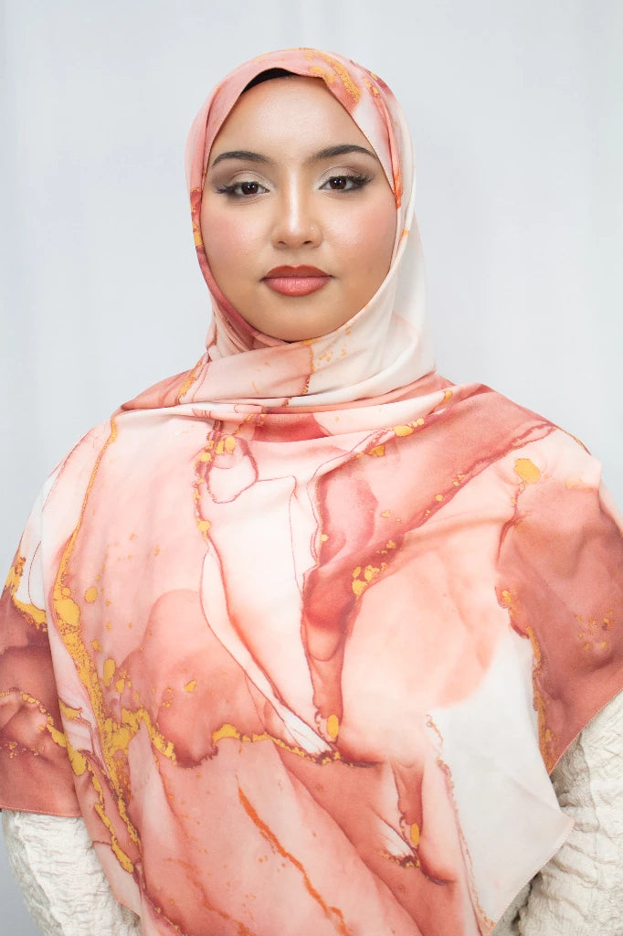 Aquarel print hijab - Print hoofddoek | byOumich byOumich