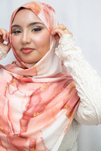 Aquarel print hijab - Print hoofddoek | byOumich byOumich