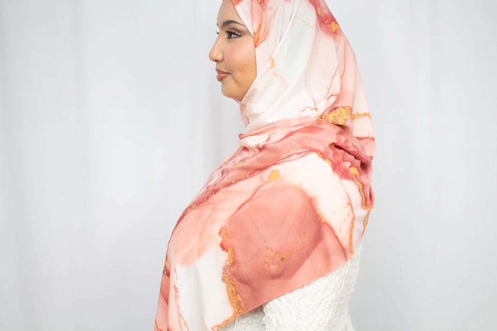 Aquarel print hijab - Print hoofddoek | byOumich byOumich