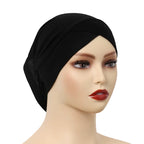 crossed underscarf in soft black