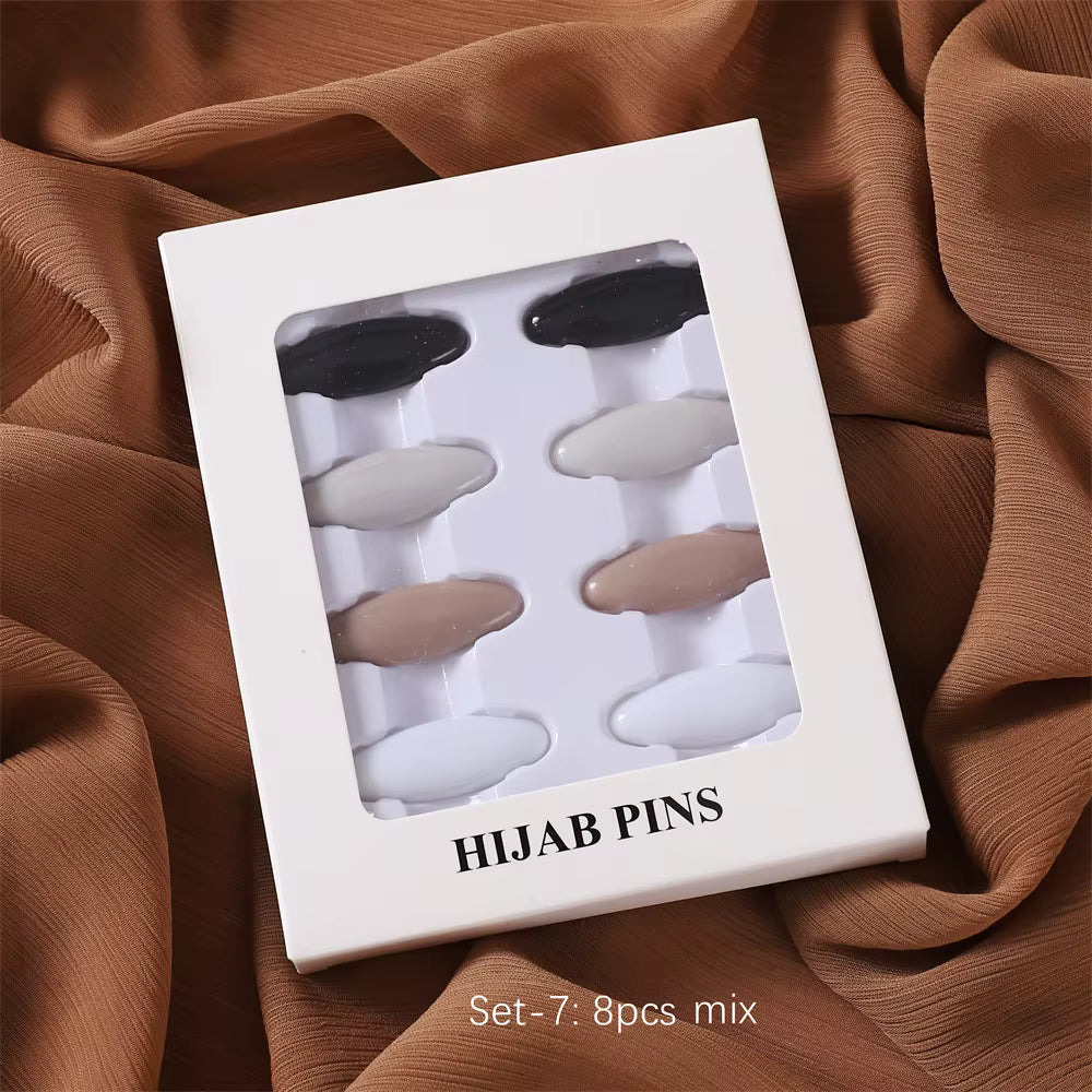 Hijab Pins black and white